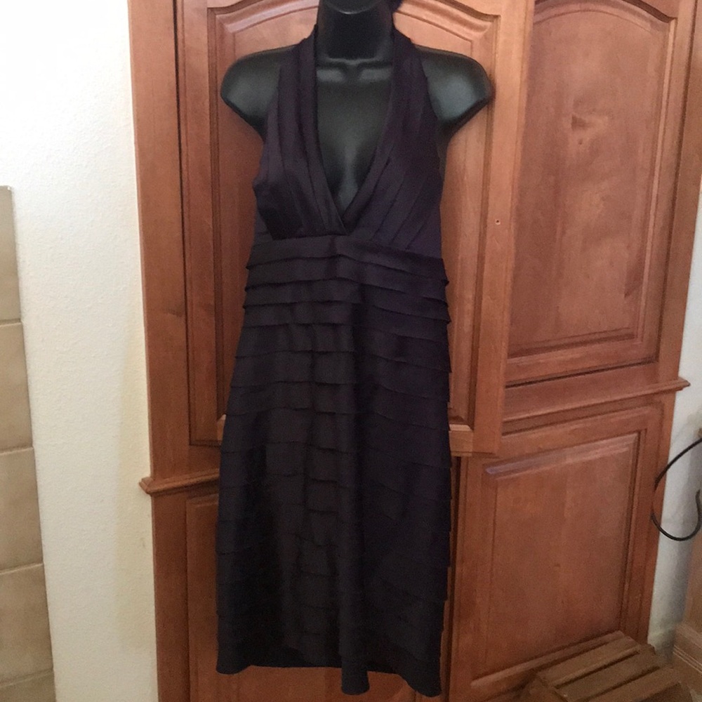 AGB Purple Backless Dress